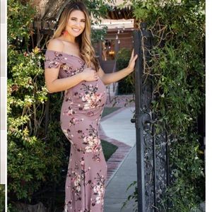 Pink Blush maternity dress/ gown